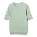 RONGYI-15-Cashmere-85-Silk-Women-s-Round-Neck-Pullover-Short-Sleeve-Spring-And-Summer-Thin-1